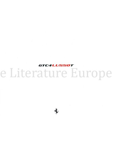 2017 FERRARI GTC4 LUSSO T PORTFOLIO ENGELS