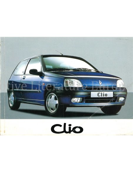 1996 RENAULT CLIO BETRIEBSANLEITUNG NIEDERLÄNDISCH