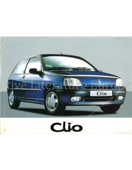 1996 RENAULT CLIO OWNERS MANUAL DUTCH