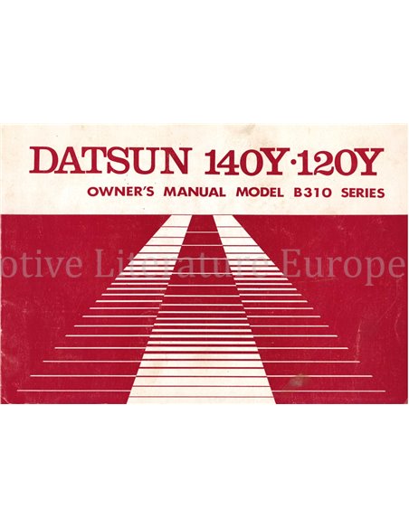 1978 DATSUN 120Y | 140Y INSTRUCTIEBOEKJE ENGELS