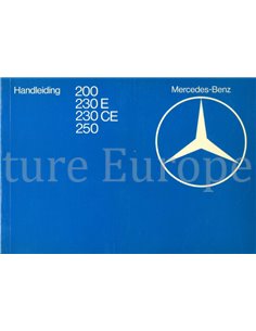 1981 MERCEDES BENZ E KLASSE INSTRUCTIEBOEKJE NEDERLANDS
