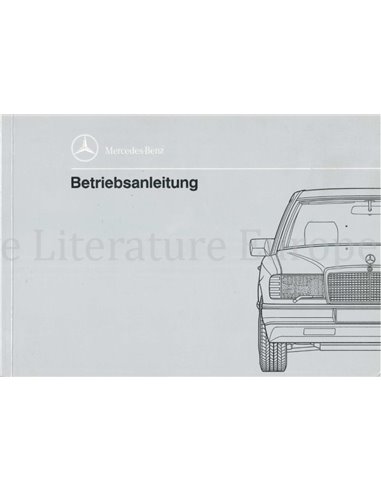 1990 MERCEDES BENZ E KLASSE INSTRUCTIEBOEKJE DUITS