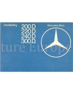 1976 MERCEDES BENZ E KLASSE INSTRUCTIEBOEKJE NEDERLANDS