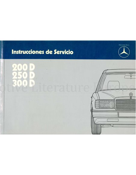 1985 MERCEDES BENZ E KLASSE INSTRUCTIEBOEKJE SPAANS
