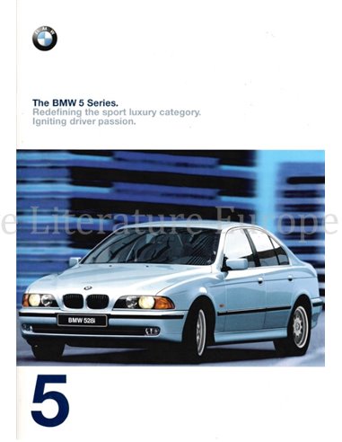 1998 BMW 5 SERIES SALOON BROCHURE ENGLISH