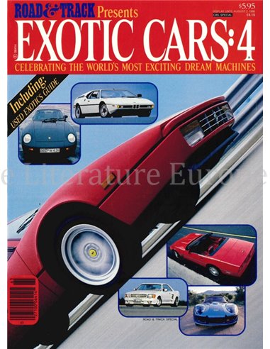 1986 ROAD AND TRACK PRESENTS EXOTIC CARS NR.4, MAGAZINE ENGLISH