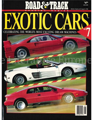 1988 ROAD AND TRACK SPECIAL SERIES EXOTIC CARS NR.7, MAGAZIN ENGLISCH