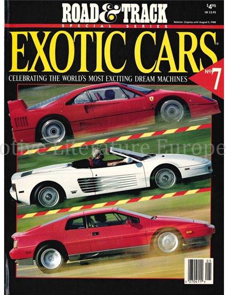1988 ROAD AND TRACK SPECIAL SERIES EXOTIC CARS NR.7, MAGAZINE ENGLISH