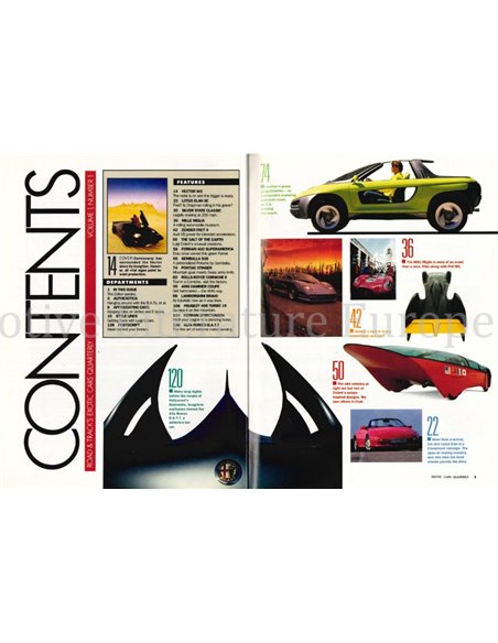 1990 ROAD AND TRACK EXOTIC CARS QUARTERLY VOL.1, NR.1, MAGAZINE ENGELS