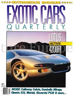 1991 ROAD AND TRACK EXOTIC CARS QUARTERLY VOL.2, NR.1 (SPRING 1991), MAGAZINE ENGLISH
