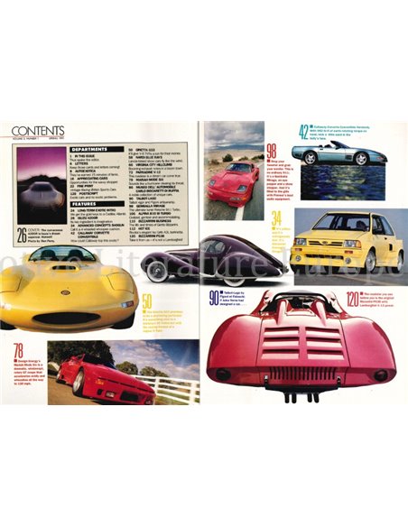 1991 ROAD AND TRACK EXOTIC CARS QUARTERLY VOL.2, NR.1 (SPRING 1991), MAGAZIN ENGLISCH