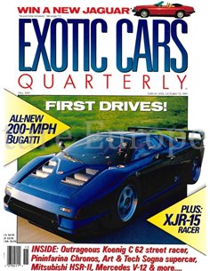 1991 ROAD AND TRACK EXOTIC CARS QUARTERLY VOL.2, NR.3 (FALL 1991), MAGAZINE ENGELS