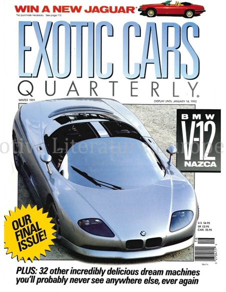 1991 ROAD AND TRACK EXOTIC CARS QUARTERLY VOL.2, NR.4 (WINTER 1991), MAGAZINE ENGLISH