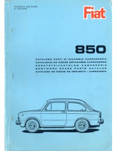 1965 FIAT 850 BERLINA ONDERDELENHANDBOEK 