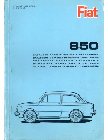 1965 FIAT 850 SPARE PARTS CATALOG