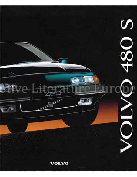 1992 VOLVO 480 S BROCHURE NEDERLANDS