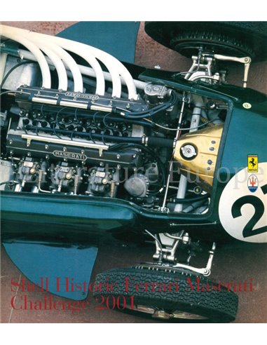 2001 FERRARI | MASERATI SHELL HISTORIC CHALLENGE BROCHURE ITALIENISCH | ENGLISCH