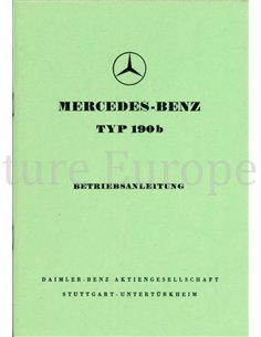 1958 MERCEDES BENZ 190B OWNERS MANUAL GERMAN