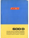 1970 FIAT 600 D CARROSSERIE ONDERDELENHANDBOEK 