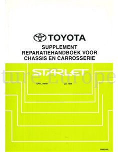 1998 TOYOTA STARLET FAHRWERK & KAROSSERIE WERKSTATTHANDBUCH NIEDERLÄNDISCH