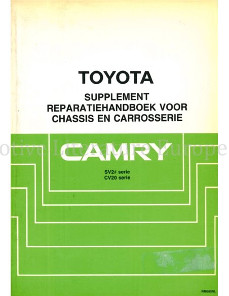 1987 TOYOTA CAMRY CHASSIS & BODY WORKSHOP MANUAL DUTCH