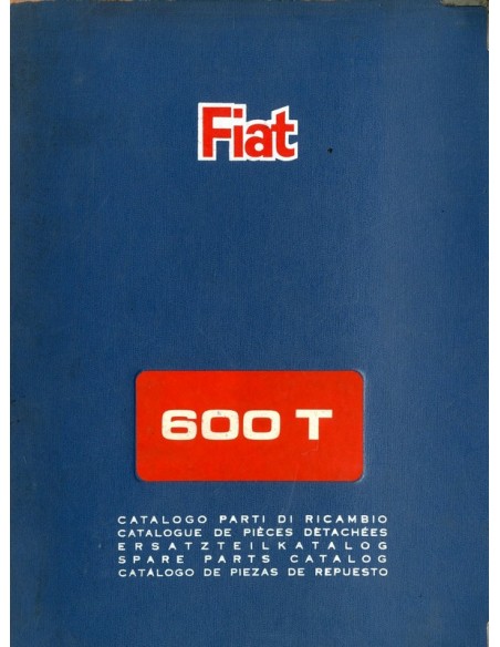 1965 FIAT 600 T CARROSSERIE ONDERDELENHANDBOEK 