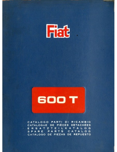 1965 FIAT 600 T CARROSSERIE ONDERDELENHANDBOEK 