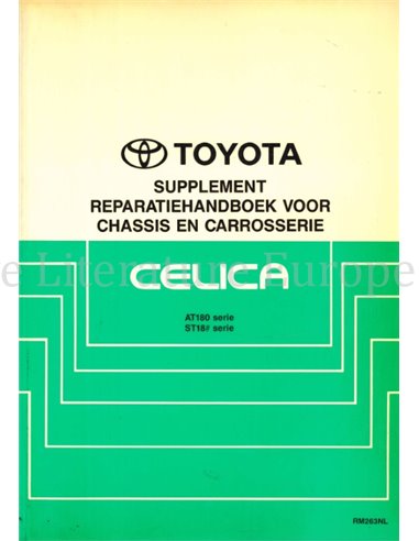 1992 TOYOTA CELICA FAHRWERK & KAROSSERIE (SUZATZ) WERKSTATTHANDBUCH NIEDERLÄNDISCH