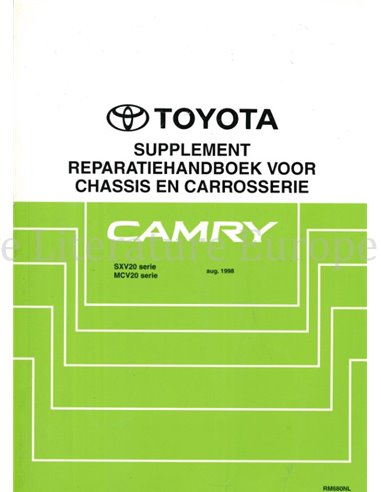 1998 TOYOTA CAMRY FAHRWERK & KAROSSERIE WERKSTATTHANDBUCH NIEDERLÄNDISCH