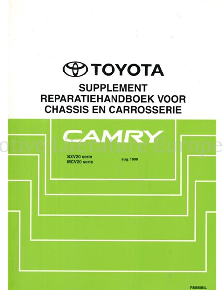 1998 TOYOTA CAMRY CHASSIS & BODY WORKSHOP MANUAL DUTCH
