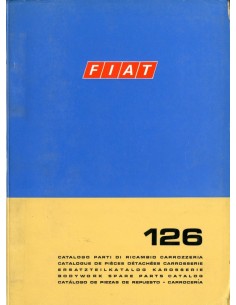 1972 FIAT 126 CARROSSERIE ONDERDELENHANDBOEK 