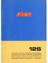 1972 FIAT 126 CARROSSERIE ONDERDELENHANDBOEK 