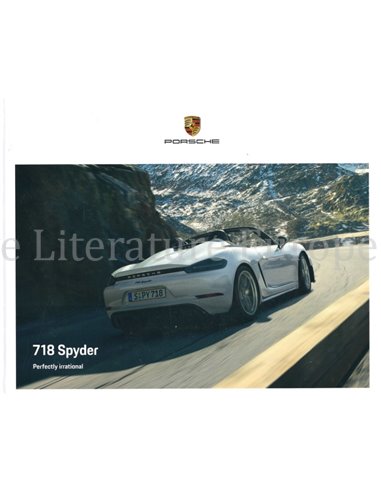 2020 PORSCHE 718 SPYDER HARDBACK BROCHURE DUTCH