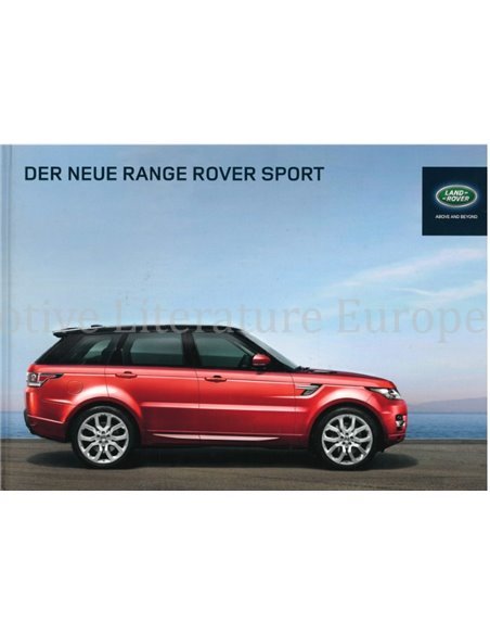 2013 RANGE ROVER SPORT HARDBACK BROCHURE GERMAN