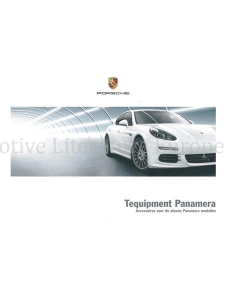 2014 PORSCHE PANAMERA TEQUIPMENT PROSPEKT NIEDERLÄNDISCH