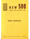 1960 FIAT 500 SEDAN & SPORT CAR WERKPLAATSHANDBOEK ENGELS