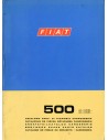 1972 FIAT 500 CARROSSERIE ONDERDELENHANDBOEK 