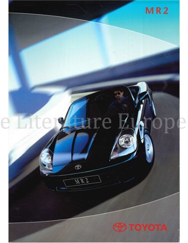 2001 TOYOTA MR2 BROCHURE NEDERLANDS