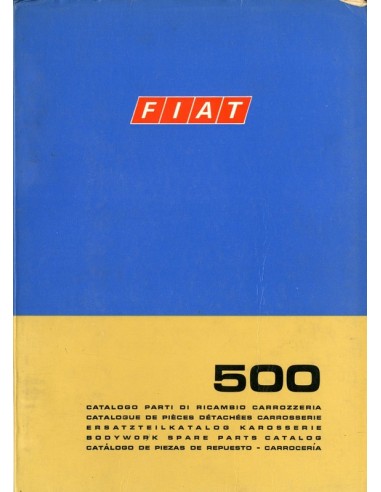 1971 FIAT 500 CARROSSERIE ONDERDELENHANDBOEK 