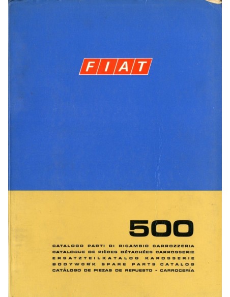 1971 FIAT 500 CARROSSERIE ONDERDELENHANDBOEK 