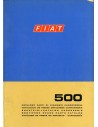 1971 FIAT 500 CARROSSERIE ONDERDELENHANDBOEK 
