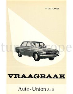 1966 AUTO-UNION AUDI 75, 2- UND 4 TÜRER LIMOUSINE, REPARATURANLEITUNG NIEDERLÄNDISCH