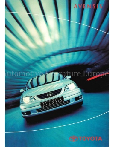 2002 TOYOTA AVENSIS BROCHURE DUTCH