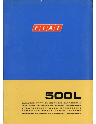 1971 FIAT 500  L CARROSSERIE ONDERDELENHANDBOEK 