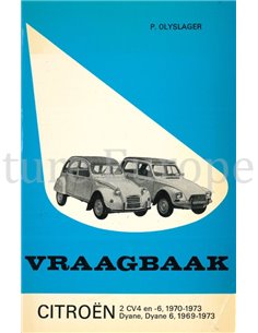1969 - 1973 CITROËN 2 CV4  EN -6, DYANE, DYANE 6 REPARATURANLEITUNG NIEDERLÄNDISCH