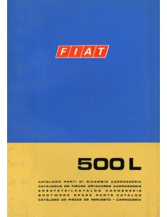 1968 FIAT 500  L CARROSSERIE ONDERDELENHANDBOEK 