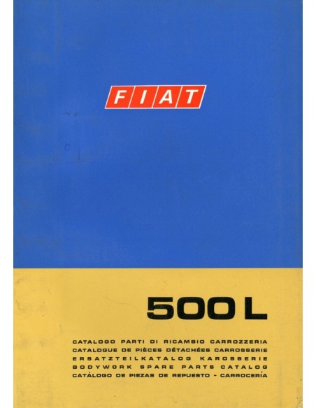 1968 FIAT 500  L CARROSSERIE ONDERDELENHANDBOEK 