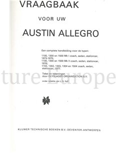 1973 - 1977 AUSTIN ALLEGRO, VRAAGBAAK NEDERLANDS 2
