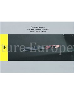 2022 FERRARI 296 GTB OWNERS MANUAL ENGLISH (US)