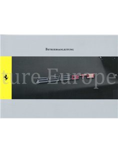 2022 FERRARI 296 GTB BETRIEBSANLEITUNG DEUTSCH